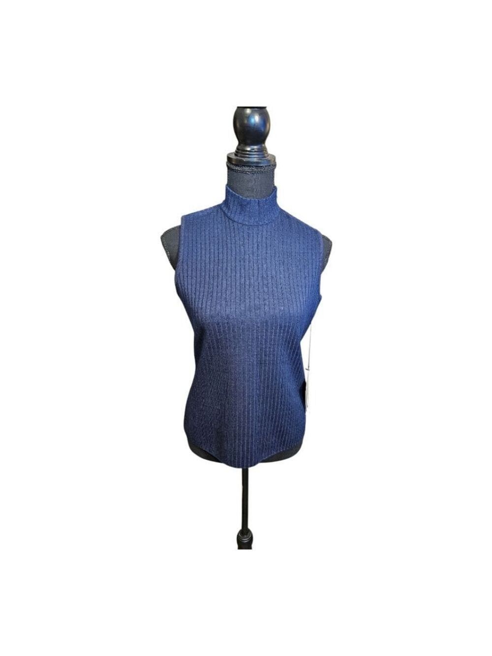 St. John Knit Top, Size S, Navy - Picture 10 of 14
